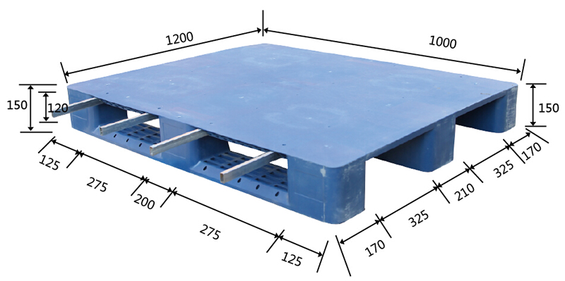 1210川字平板塑料托盤(pán)