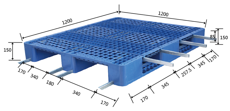1212川字網格塑料托盤