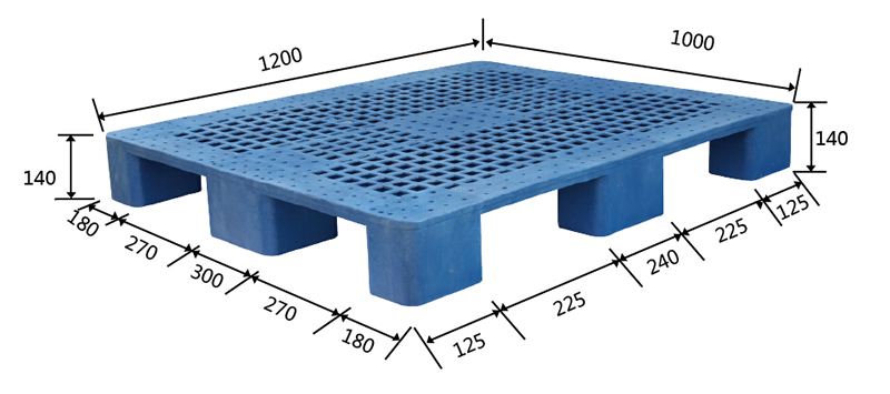 1210九腳網眼塑料托盤